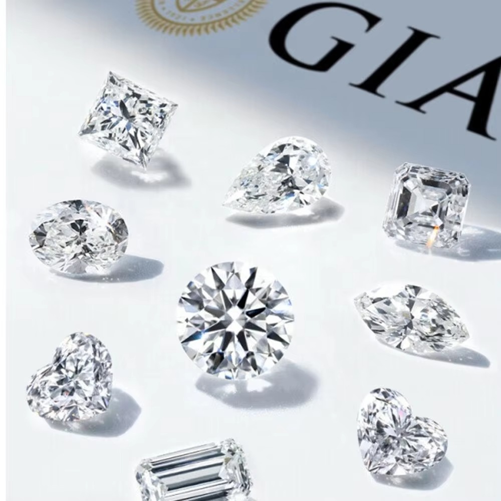 Wholesale IGI Gia Certified D Color 1ct 2ct 3ct Laboratory Diamonds CVD HPHT Lab Created Lab Grown Fancy Shape Diamond