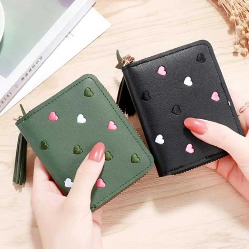New 1PC Women Small Wallet Ladies Mini Tassel Cute Girl Short Zipper Lovely Pu Leather Coin Purse Female Hand XJ250624