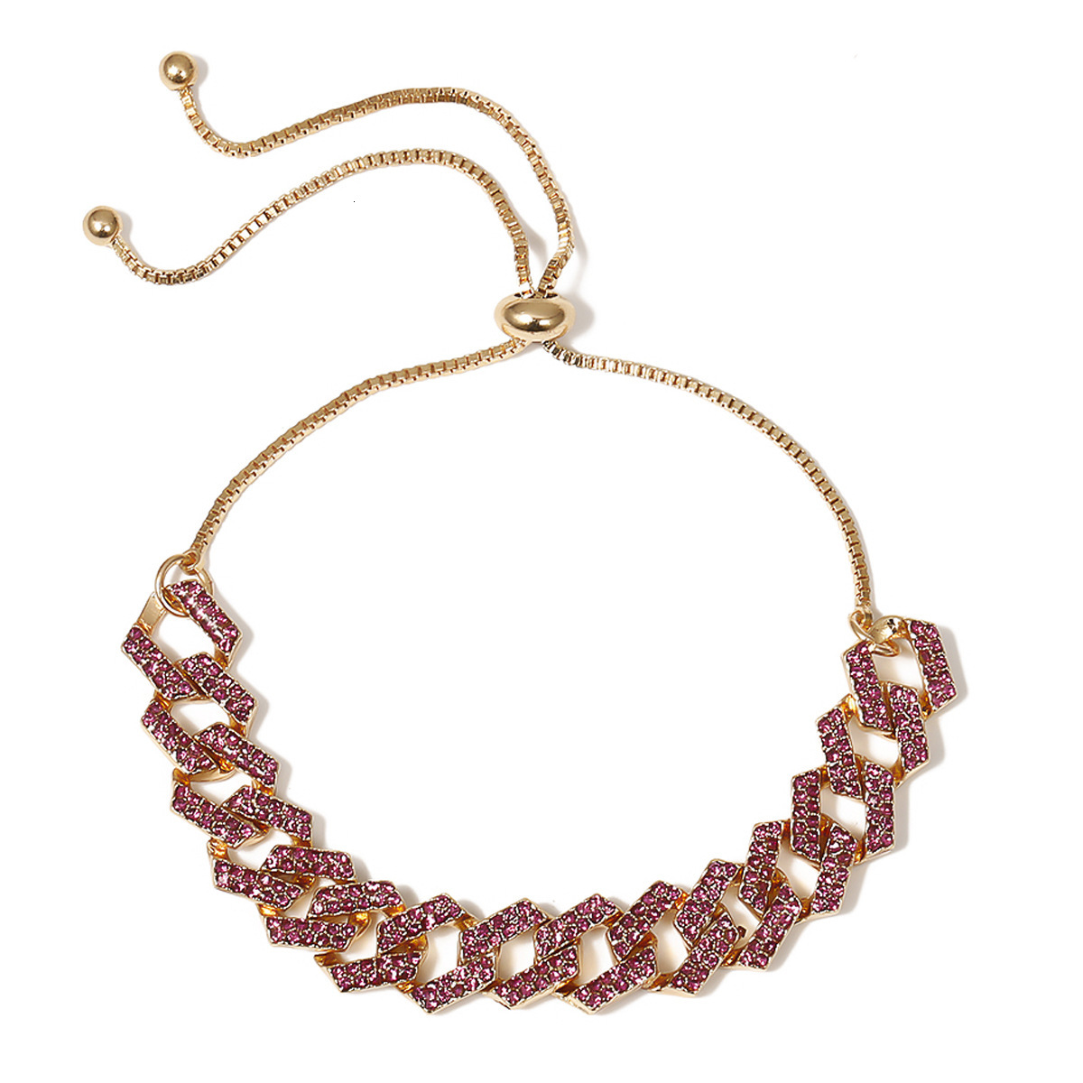 Jewelry Simple Versatile Punk Micro-inlaid for Women Personality Chain Full Dia Hip-hop Trendy Necklace