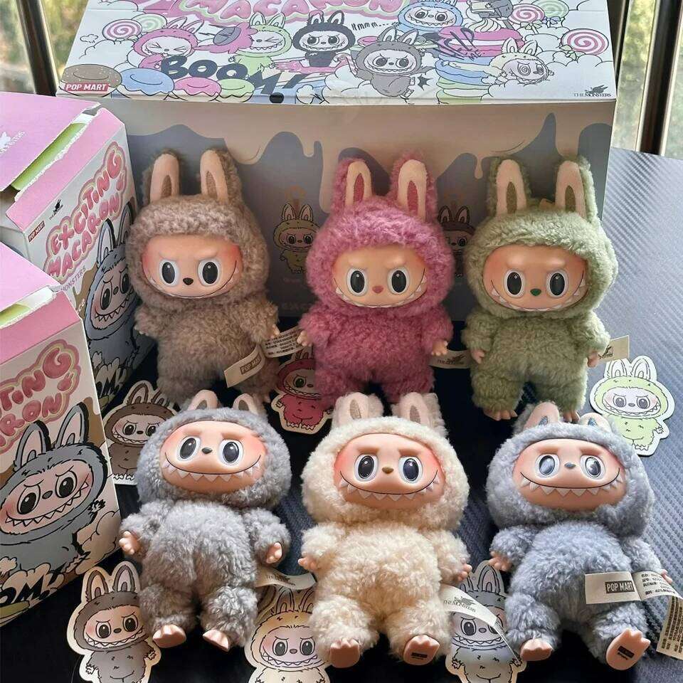 In Stock Hot Labubu The Monsters Box Toys Cardiac arone Kawai Figure Model Bag 1:1 Replica Goods Birthday Gift