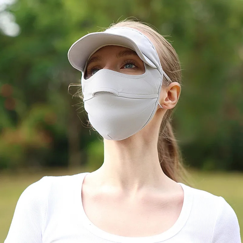 OhSunny Sunscreen Mask UV Protection Full Face Cover Brimmed Women Summer Cool Balaclava UPF2000 for Outdoors Cycling 250624
