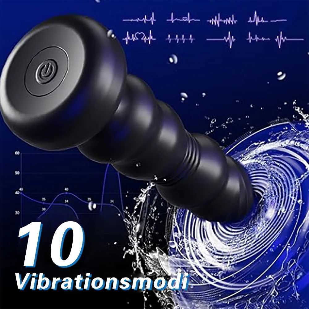 Wireless Telescopic Prostate Massager for Men Anal Dildo Vibrator Cock Lock Male Masturbator Buttplug Adults Sex Toys for Women W250624