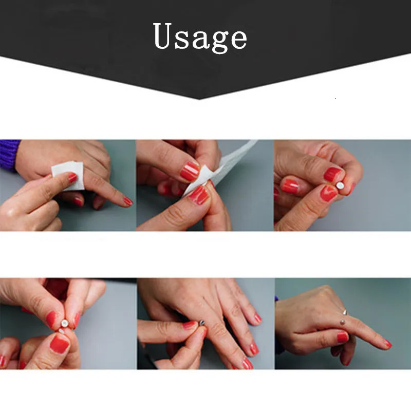 Stainless Steel Piercing Stud Set Nose Ring Sticker Pack Eyebrow Lip Non Piercied Earring Lot 250613