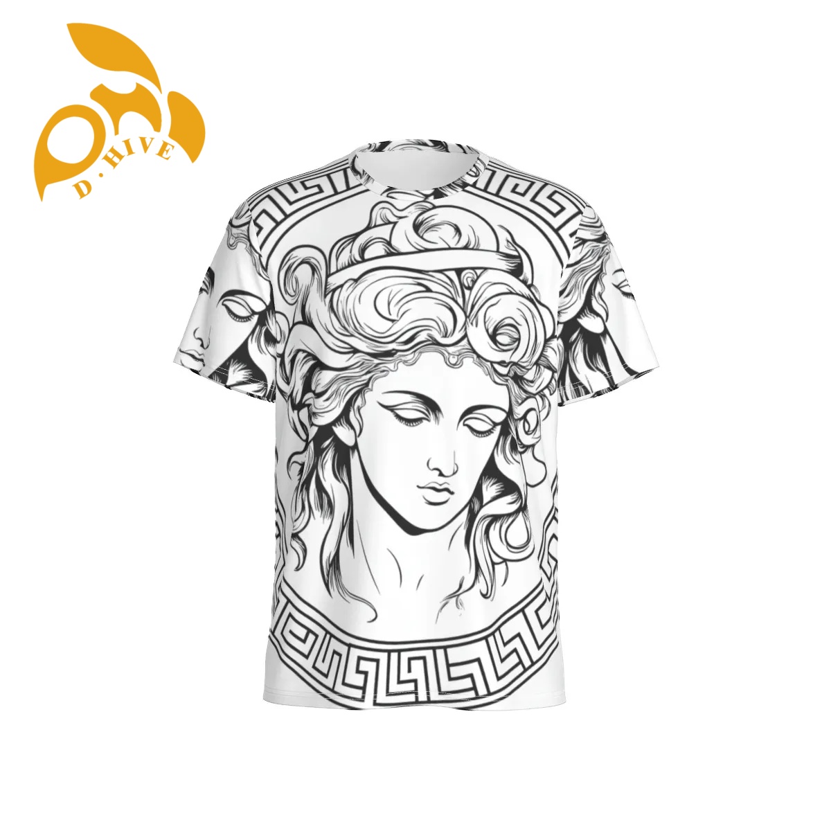 free shipping of customized fashionable All-Over Print Men's O-Neck Sports T-Shirt High-quality attractive popular classic comfortable soft Breat