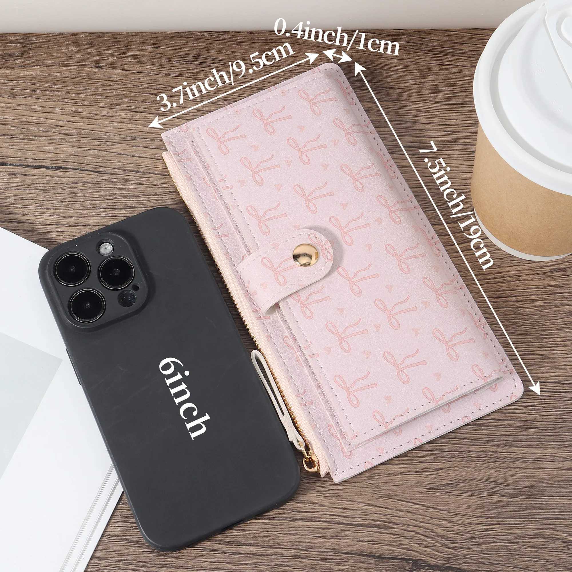 Womens LG wallet coin wallet multi card slot function wallet elegant folding wallet for women with card slot and zipper. XJ250624