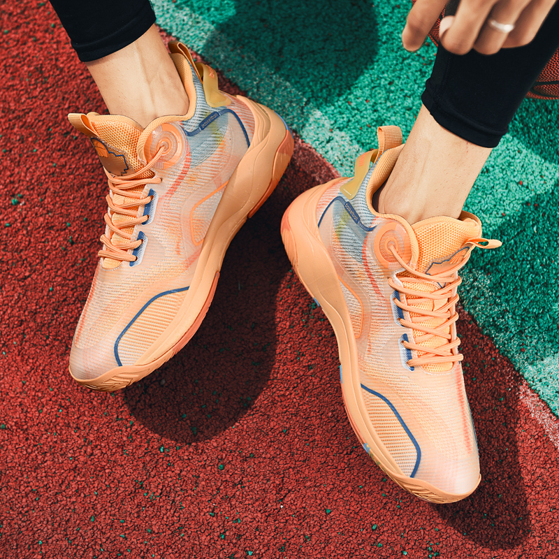 8877-High-top New Style Basketball Shoes Fashionable Classic Chinese Breathable Non-slip Outdoor Sneakers Fitness Running Training Sneakers