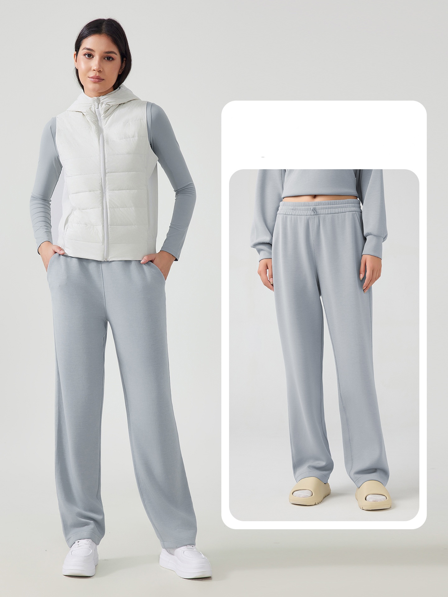 2025-- Comfortable Athletic Vest for Ladies: Insulated Hoodie Sweater Designed for Cold Weather Exercises Lightweight Hooded Casual Sports Vest Jacket