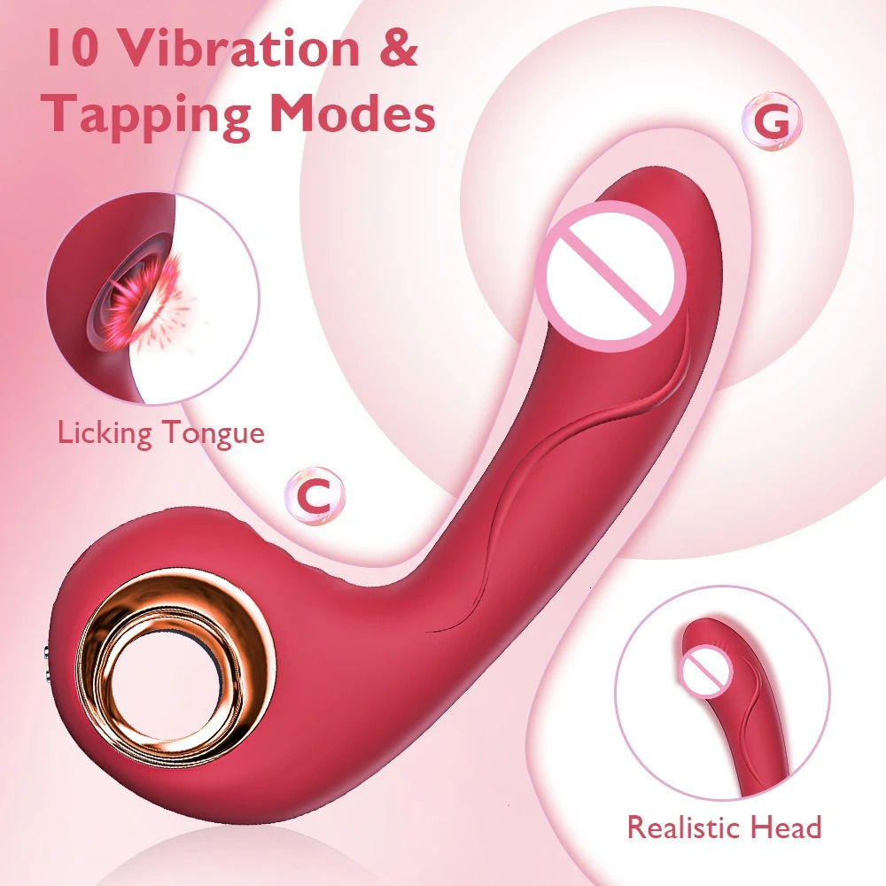 Tapping Flapping Massage Vibrator Silicone Material Realistic Dildo Massage Female Masturbation Sex Toys Adult for Women Couples 250624