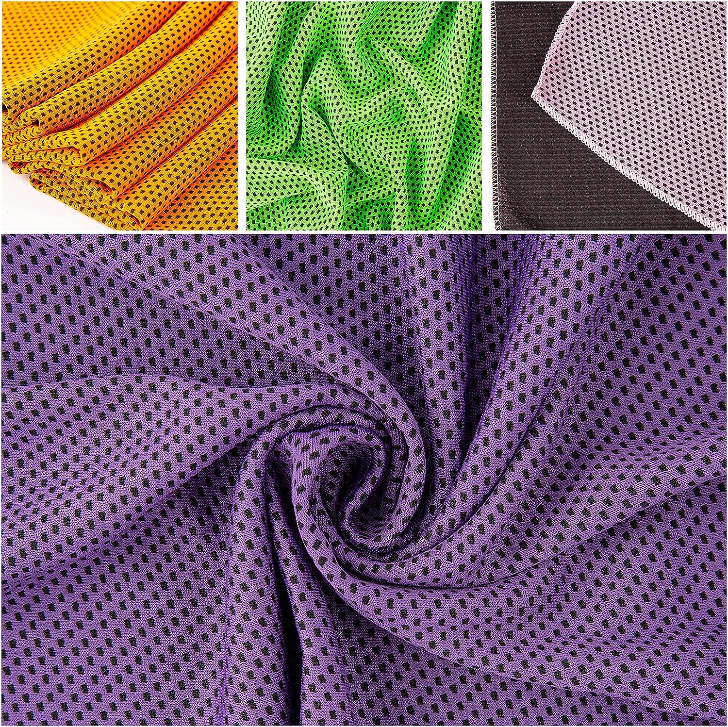 Cooling Quick-Dry Solid Color Ice Chilly Knitted Sports Towel Soft Breathable for Yoga Gym Workout Camping