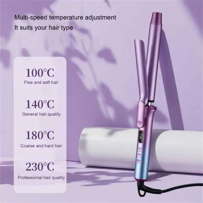 Anti Scalding 30mm Wand Professional LCD Display Hair Curler Ceramic Coated Plate Curling iron X7XA