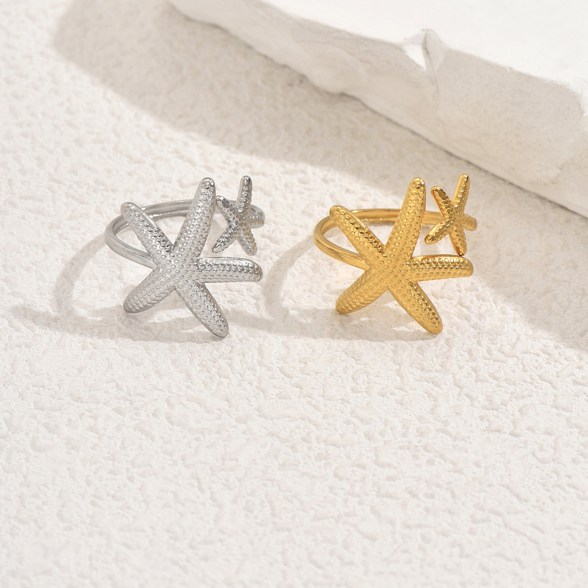 Women's Inlaid Pearl Starfish Beach Style Foot Ring High-End Design