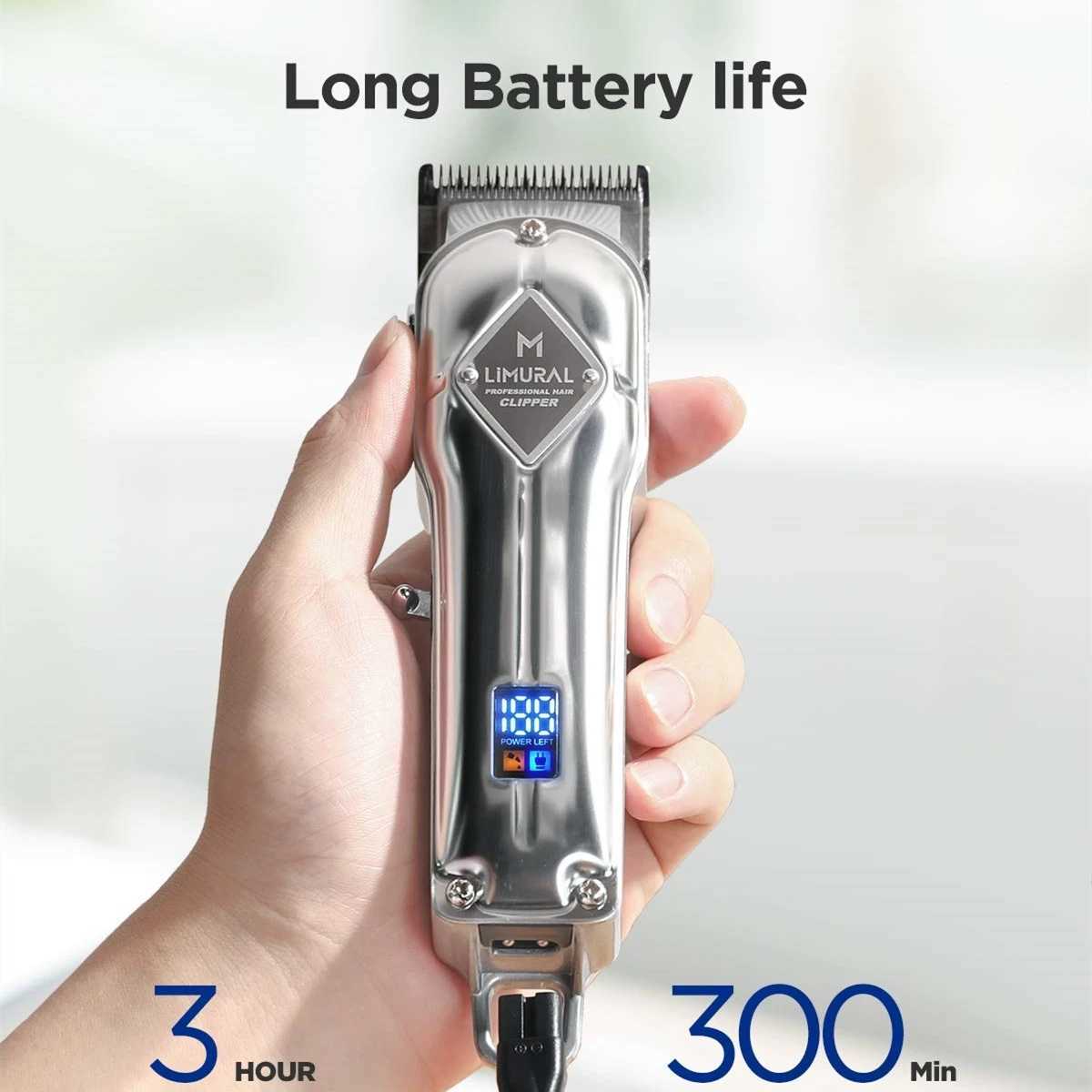 Top Limural Hair Clippers Professional Cordless Clippers Hair Cutting Beard Trimmer Barbers Grooming Kit Rechargeable for Men XJ250624