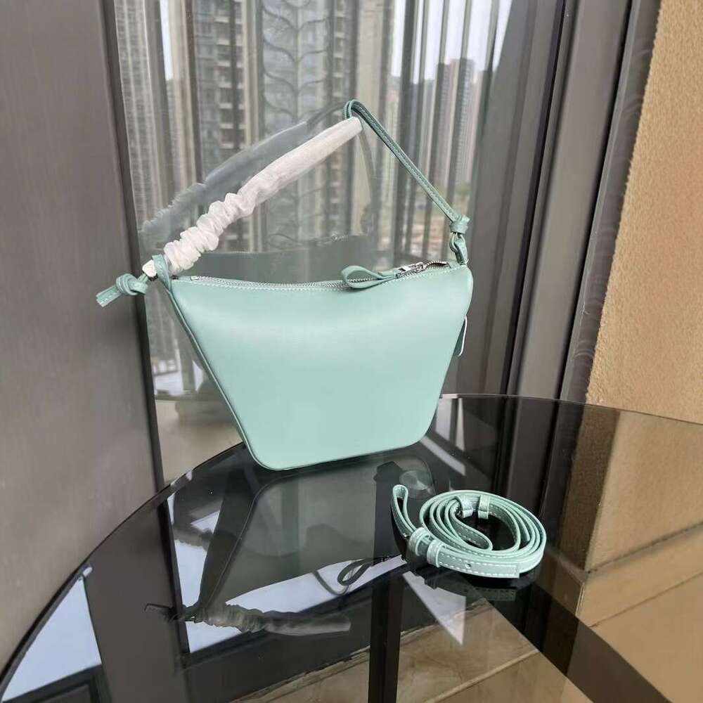 Luo s Hobo Hammock Niche High Quality Cowhide Underarm Commuter Versatile Crossbody Women Genuine Leather Pillow Bag