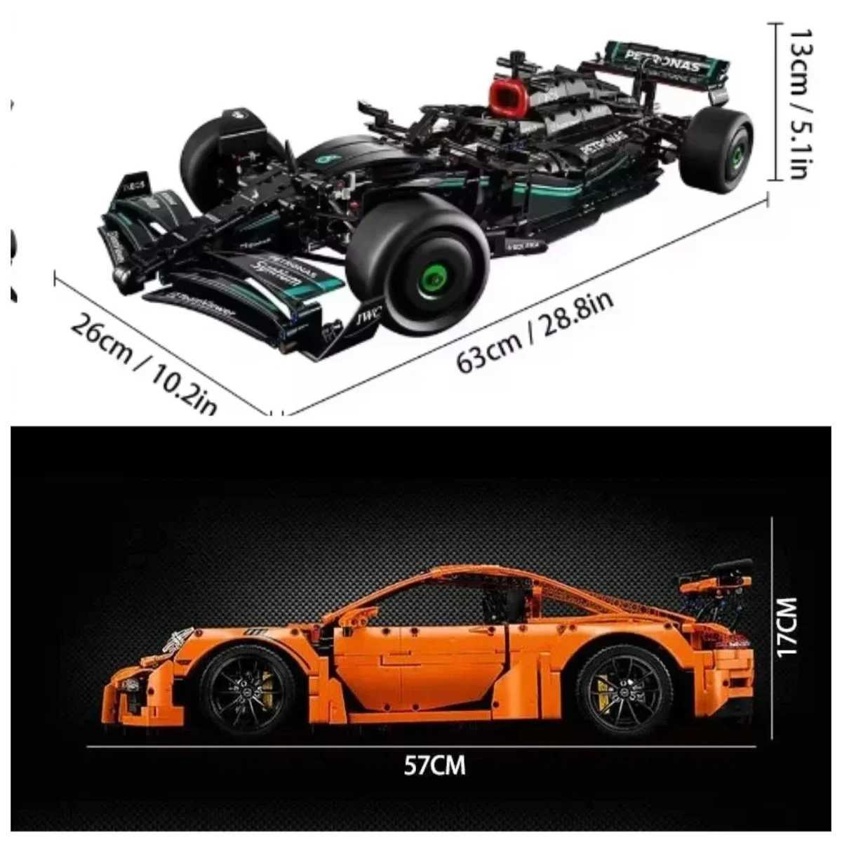 2025 New 2704 MOC Technology Brick Orange Supercar 42056 Building Blocks Childrens Education Toys Birthday Gift R250624