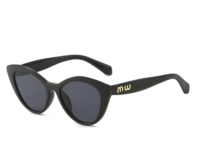 New Fashion Cat Eye Sunglasses Street Photography Versatile Small Fragrant Style Sunglasses Female Ins Style Trend Manufacturer Wholesale black box