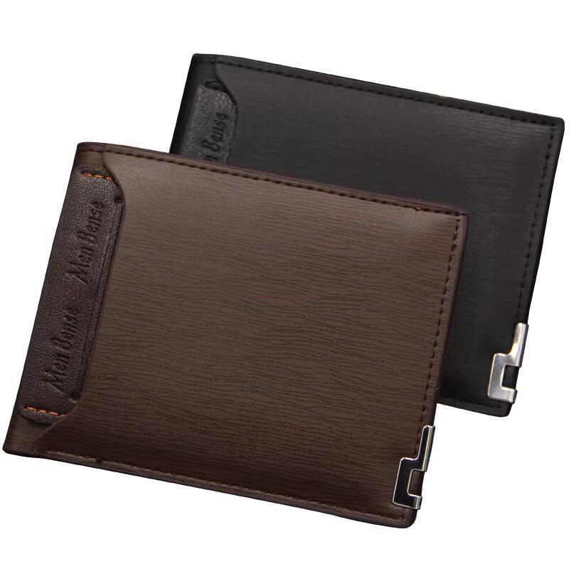 Fashion Men's Wallet PU Leather Short Card Holder Purse for Men Luxury Designer Billfold Male Portable Small Cardholder Wallets ddmynov