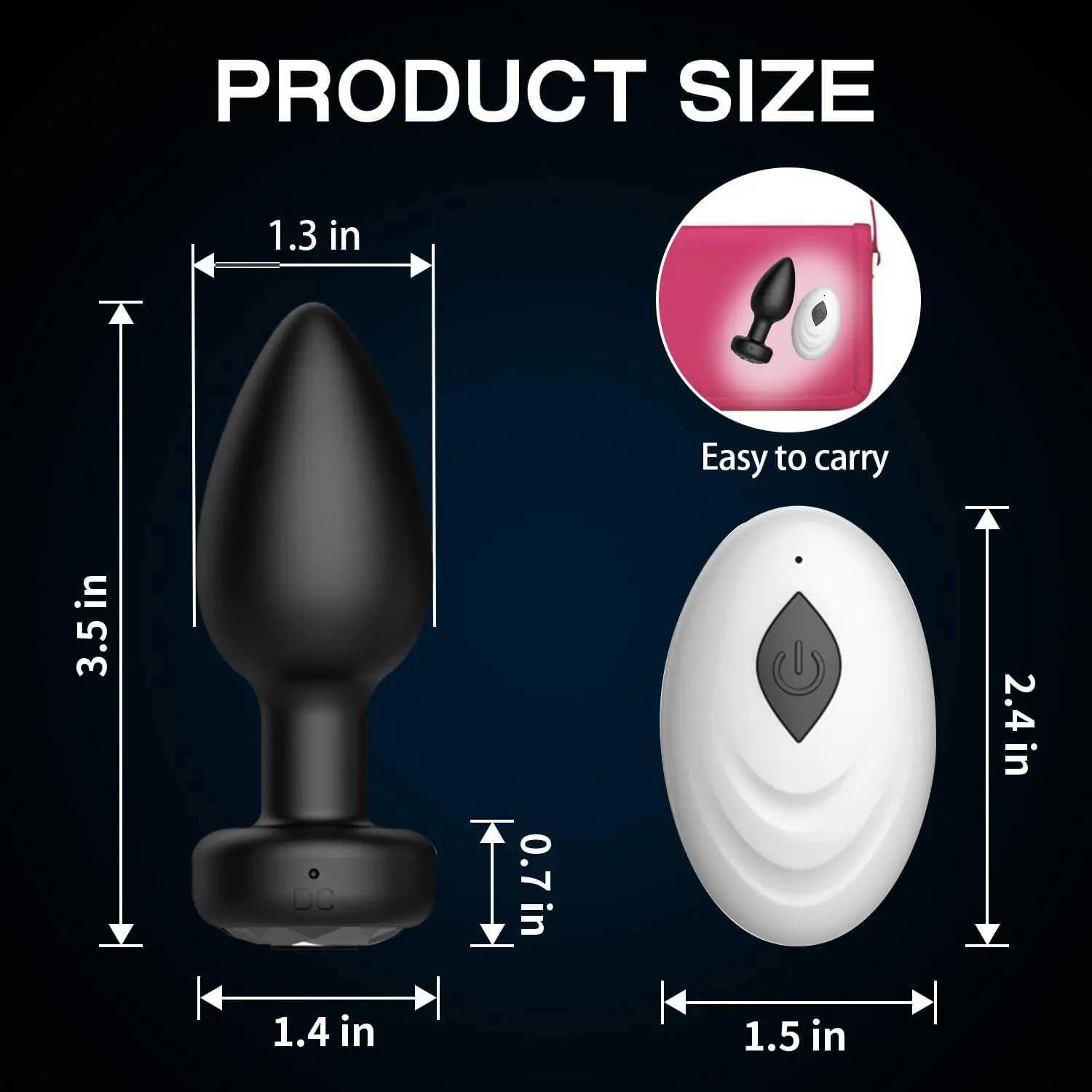 Anal Vibrator Wireless Remote Control Butt Plug Men Prostate Massager Female Vagina Masturbator for Adult Sex Toys Women Men Gay W250624