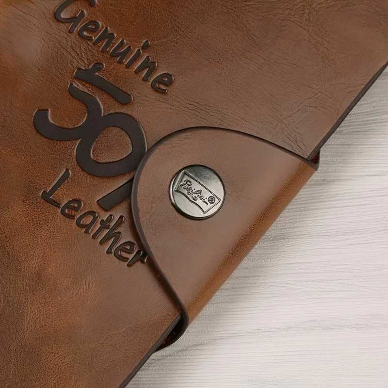 Mens PU Leather Wallet Bifold ID Card Holder Checkbook LG Cluh Billfold Mey Purse HandbagXJ250624