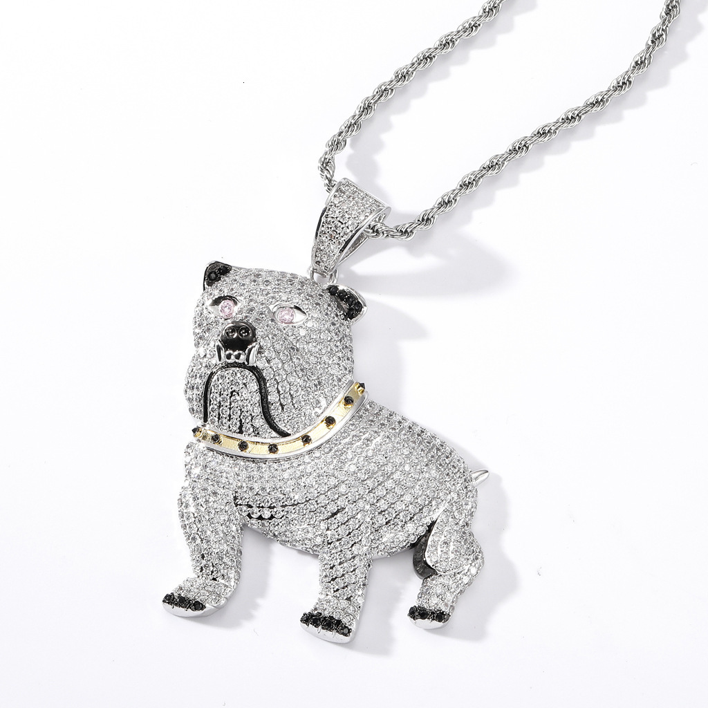 Luxury 3D Rotating Moissanite Iced Out Bling Cross Hip Hop Rapper Inspired Men's Statement Pendant Necklace Pass the diamond tester