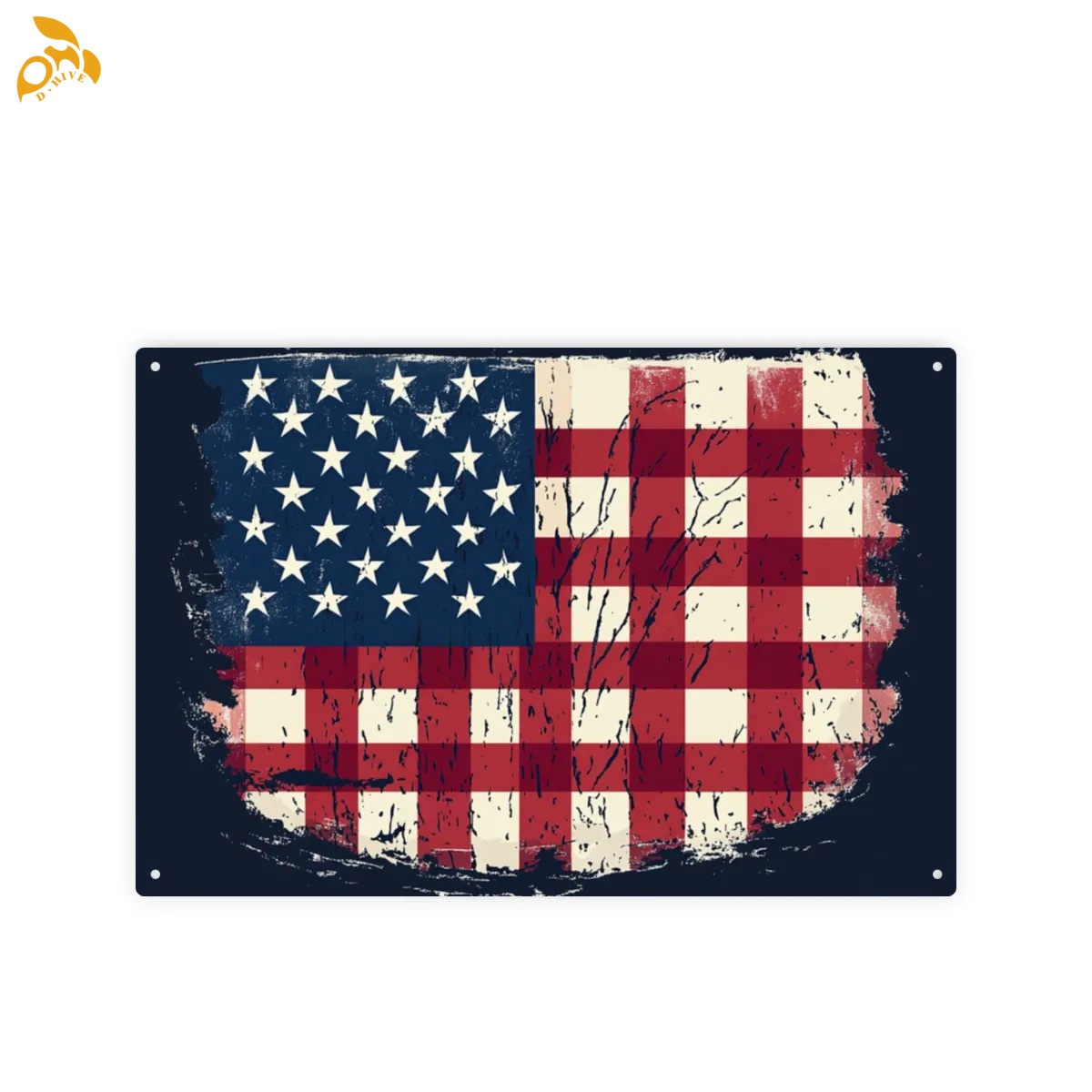 free shipping of customized fashionable American metal wall art 3:2 with exquisite patterns from US