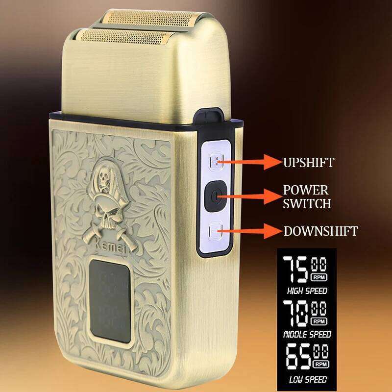 KEMEI Professional Electric Digital Mini Men's Shaver USB Charging Long Lasting LCD Display Hair Clipper Km-T101