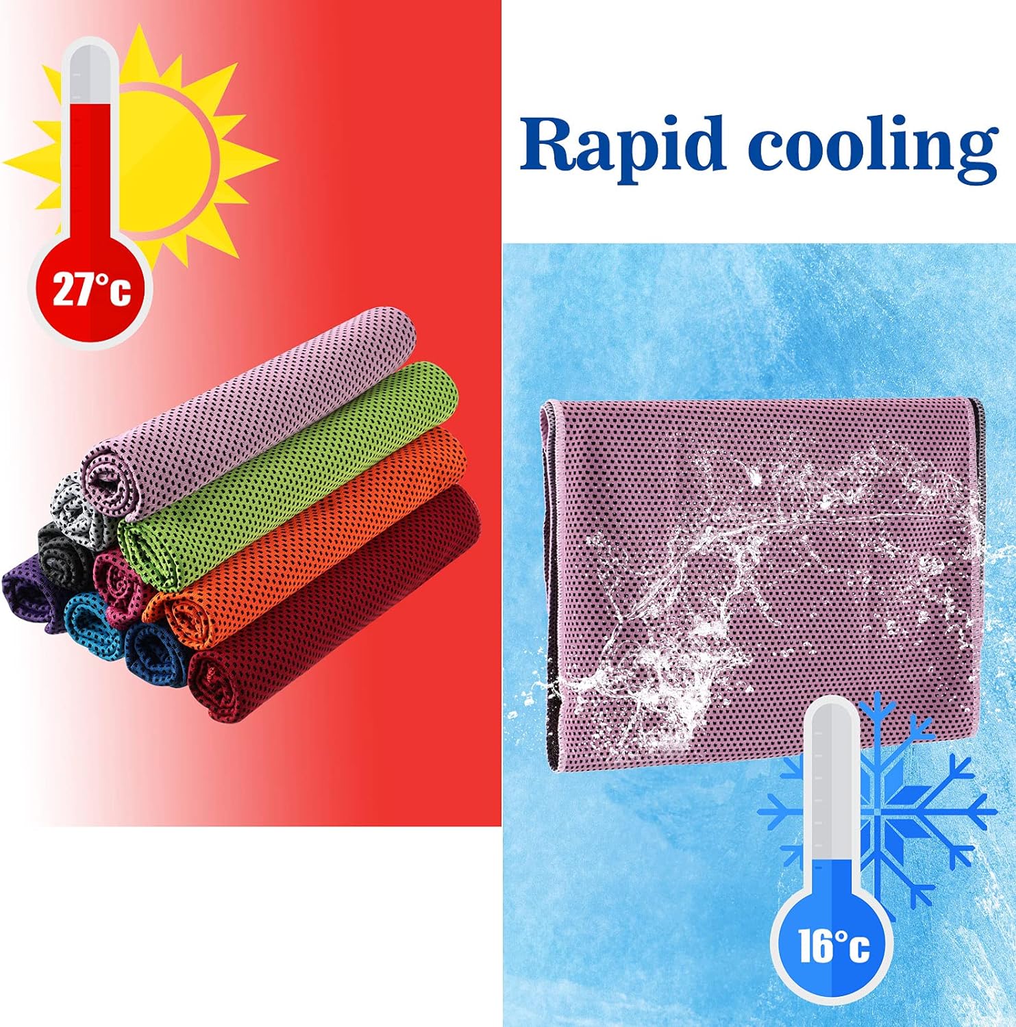 Hot Selling Quick Dry Super Absorbent Microfiber Cooling Sport Towel