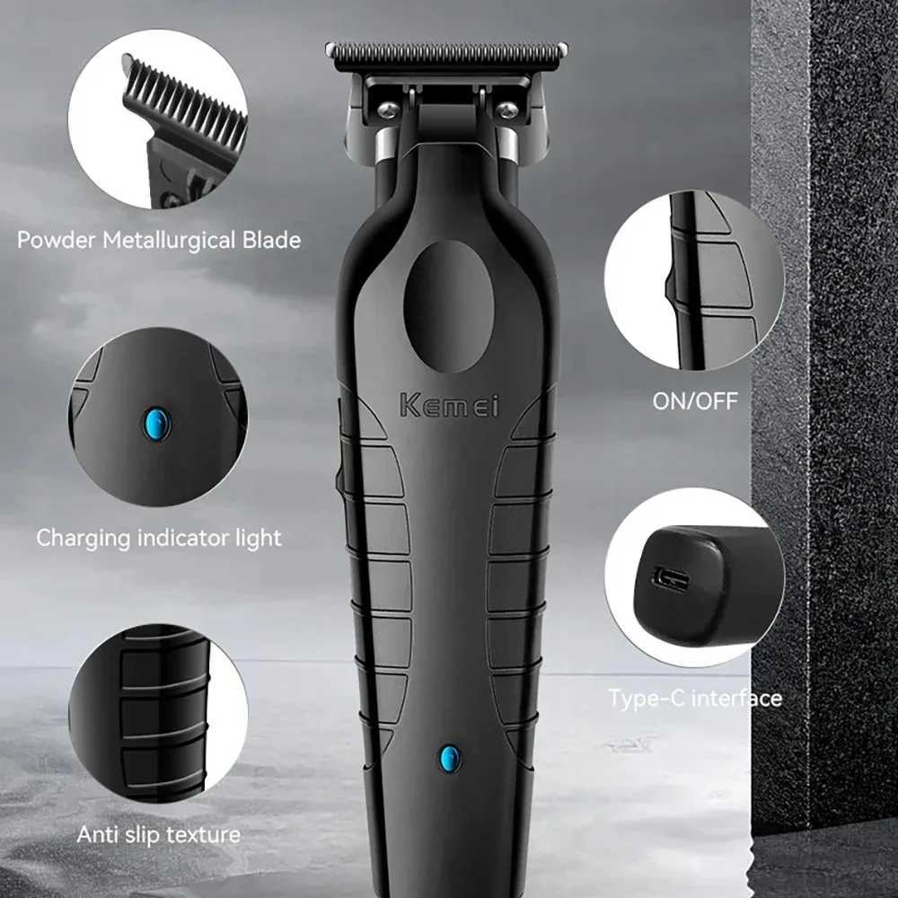 Kemei 2299 90-4 Barber 11500 RPM Hair Clipper Professional Rechargeable Trimmers Brushless Motor Men Finish Hair Cutting Machine XJ250624