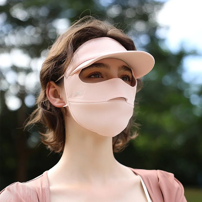 OhSunny Sunscreen Mask UV Protection Full Face Cover Brimmed Women Summer Cool Balaclava UPF2000 for Outdoors Cycling 250624