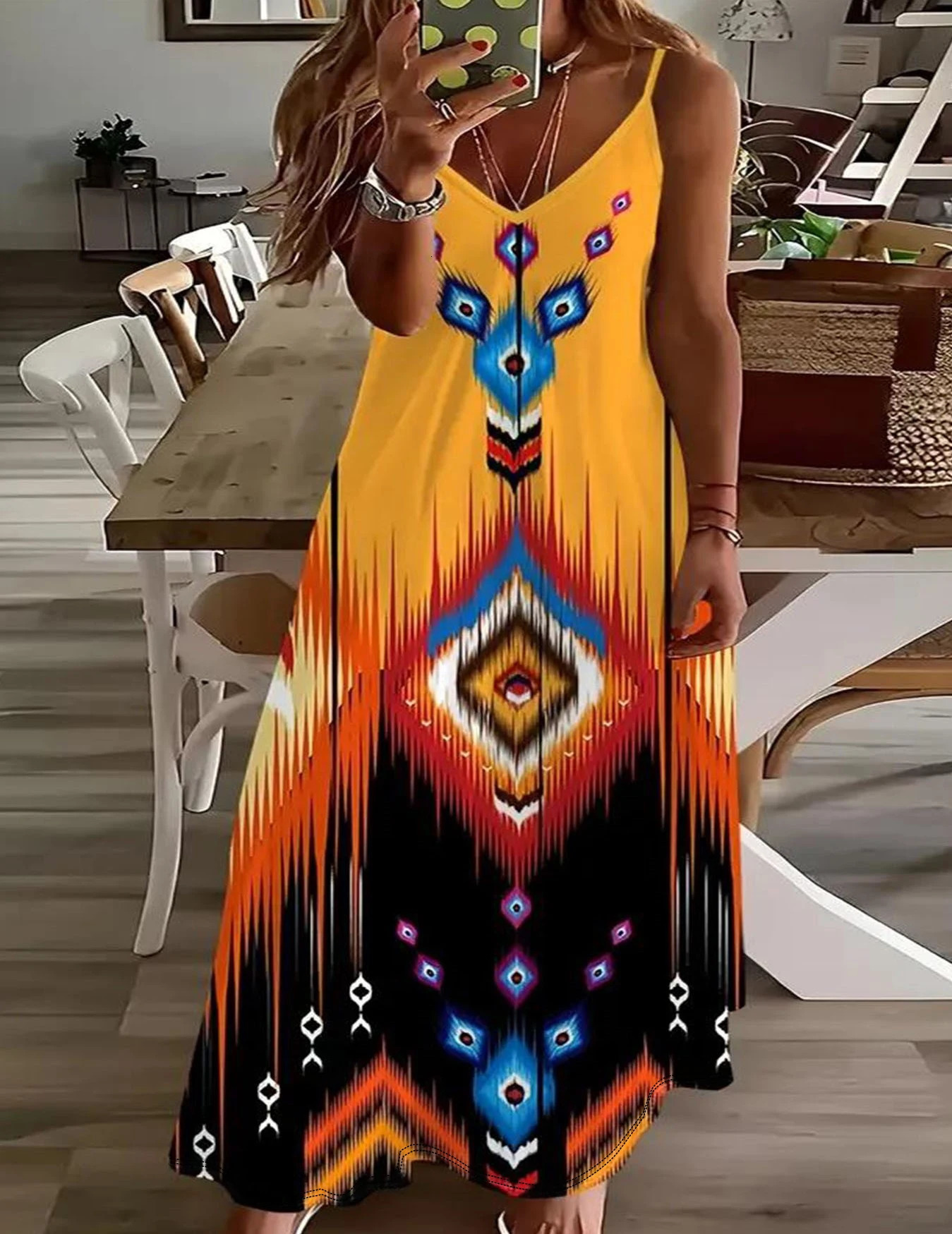 Womens Plus Size Print Strapless Dress Spring Summer Casual Sleeveless Clothing 250613