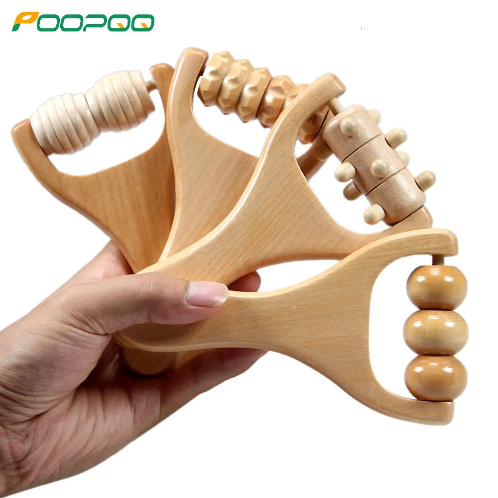 1 PCS Wooden Massage Roller Instantly Self Massage Waist Thigh Legs Hands Full Body Roller Tool Massager DIY Maderotherapy 250619