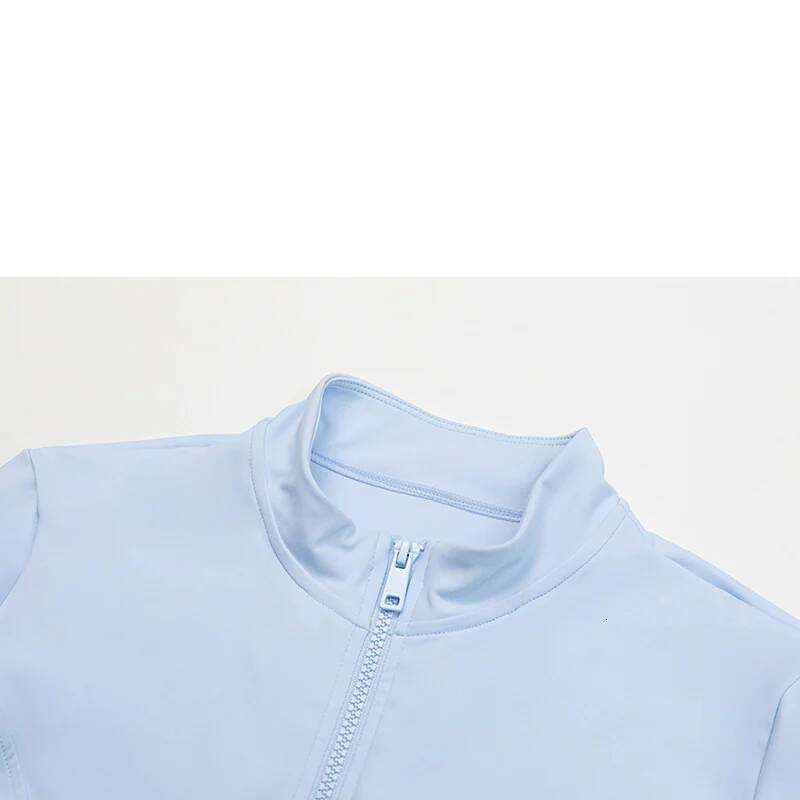 Women's Zipper Long-sleeved Stand-up Quick-drying Training Yoga Clothes Breathable Top Fiess Sports Jacket