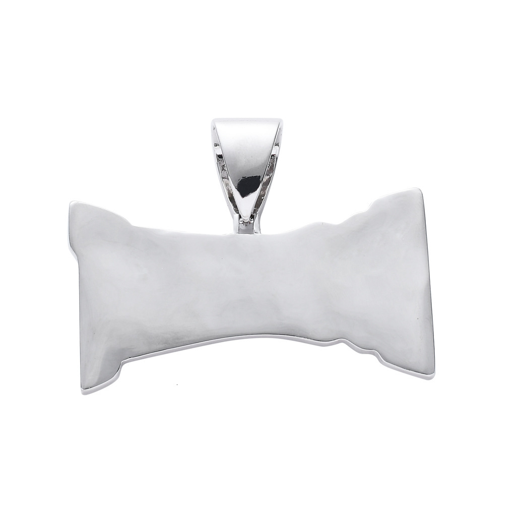 Luxury Moissanite Necklace Hip Hop Punk Men Letter Pendant Iced Out Trendy Brand Street Style Jewelry Pass the diamond tester