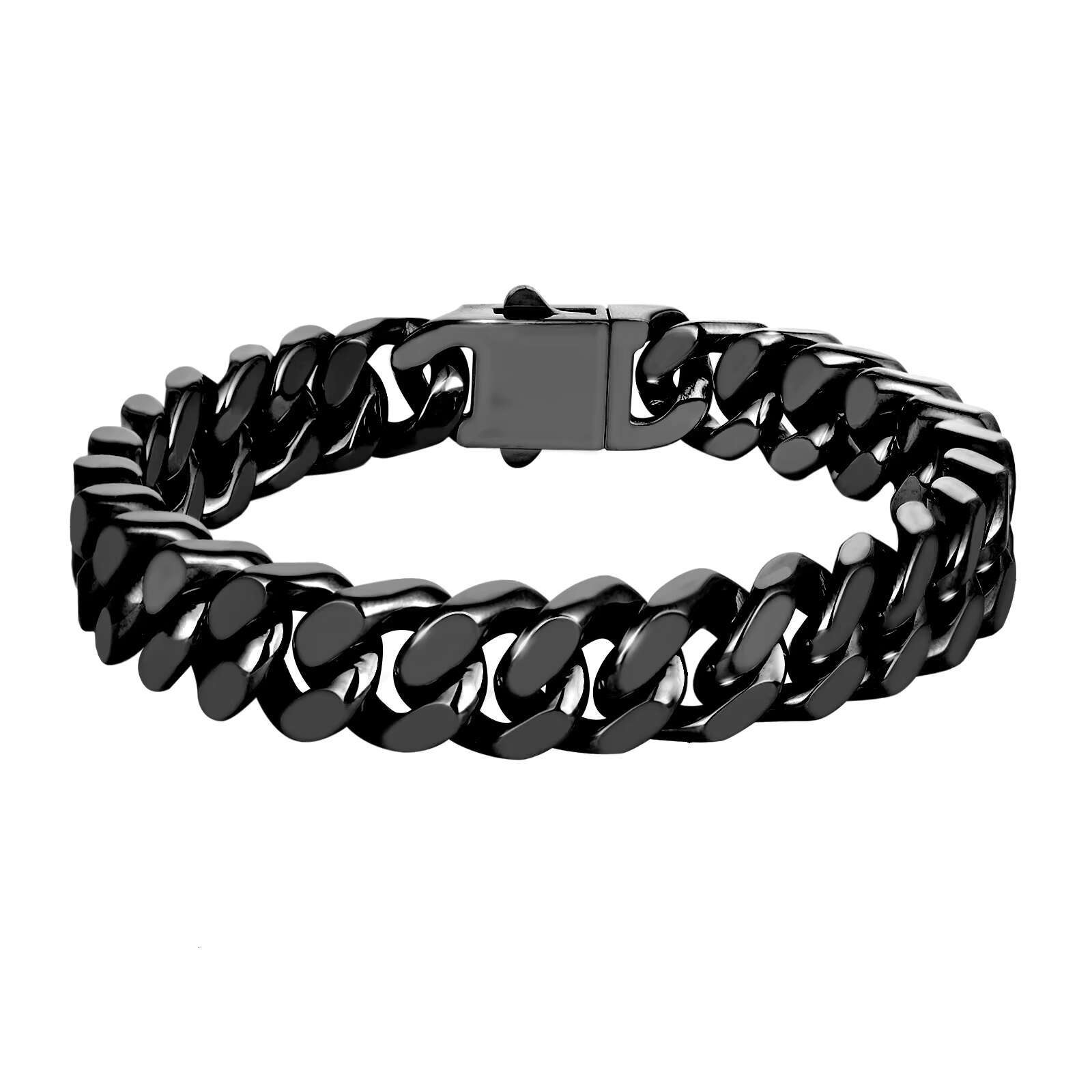 Fashion Simple Stylish Stainless Steel Chain Bracelet for Men Gift and Hip-Hop Cuban Chain Bracelet