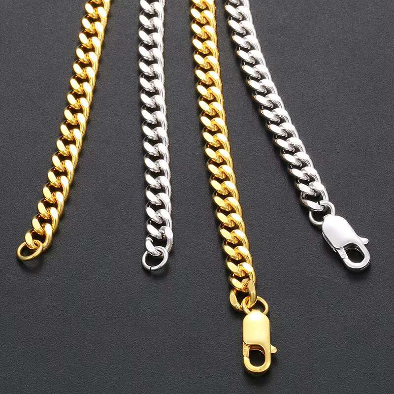 Wholesale Fashion Jewelry Hip Hop Cuban Link Chain Necklace for Men and Women