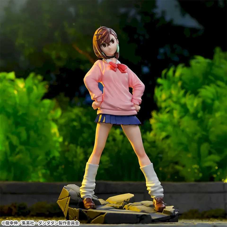 18CM Anime DAN DA DAN Ayase Momo Figure Humanoid Doll Ornament Model Toys Female Proportional Collect Holding Flowers PVC M250624