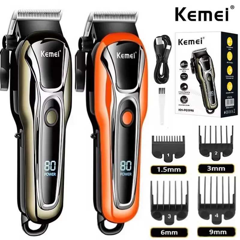 Kemei Hair Clipper Electric Hair Trimmer for Men Electric Shaver Professional Mens Hair Cutting Machine Wireless Barber Trimmer XJ250624