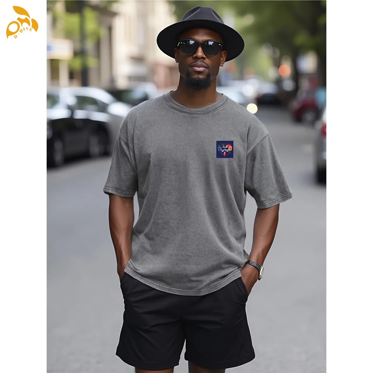 free shipping of customized classic American General Heavyweight T-shirt 230g DTF with exquisite patterns from US