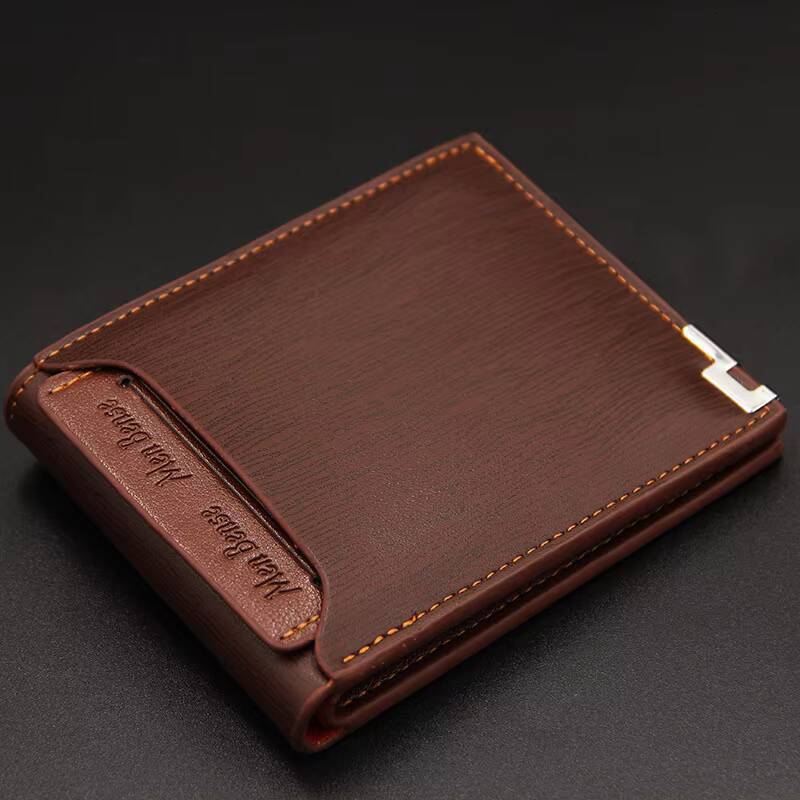 Fashion Men's Wallet PU Leather Short Card Holder Purse for Men Luxury Designer Billfold Male Portable Small Cardholder Wallets ddmynov