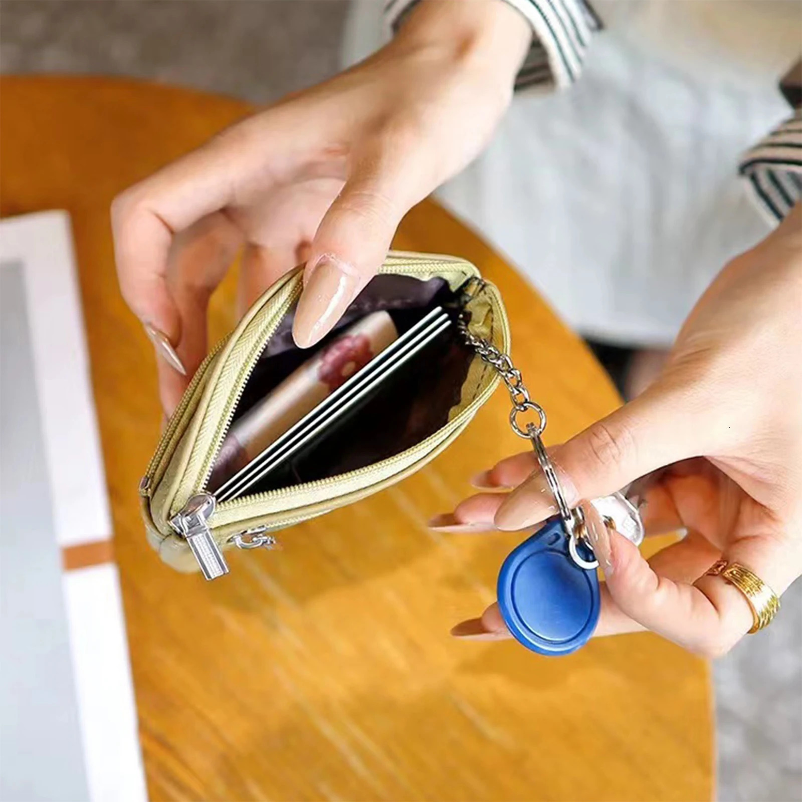 Womens Genuine Leather Coin Purse Female Wallets Custom Gifts Zipper Coin Purses Storage Pocket Bags Pouch 250623