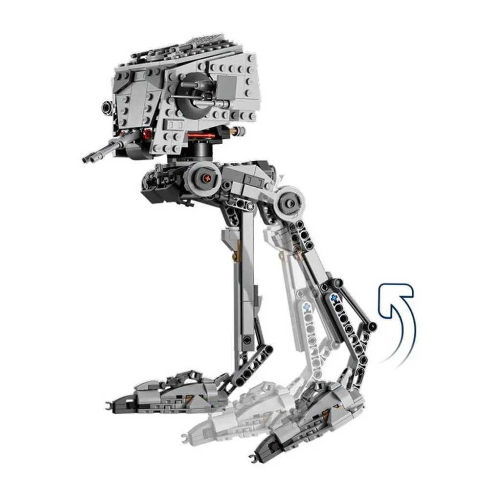 586PCS Space War Interstellar Wars Hoth AT-ST ST Walker Building Blocks Model Brain Game Bricks Toys Kid Adult Gift R250624