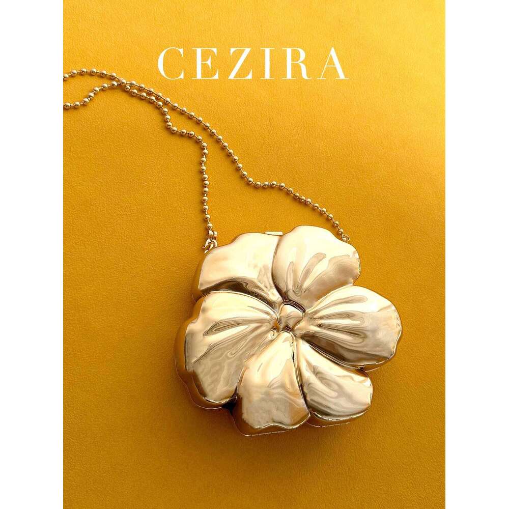 Luxury Designer bags Acrylic Evening Case Bag for Women Fashionable Flower Shaped Elegant Handbags Beads Chain Shoulder Cross body Party Prom