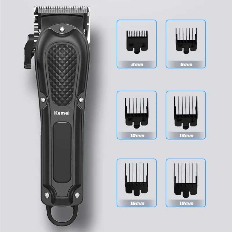 Kemei KM-1071 Electric Hair Clipper UBS Rechargeable Cordless Beard Trimmer for Men Powerful Electric Hair Clipper Trimming Tool XJ250624