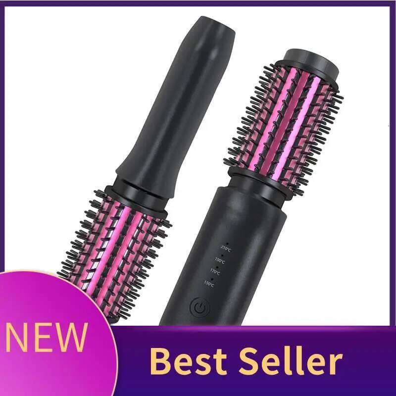 B46C Hair Curler Rechargeable Cordless Curling Iron Black