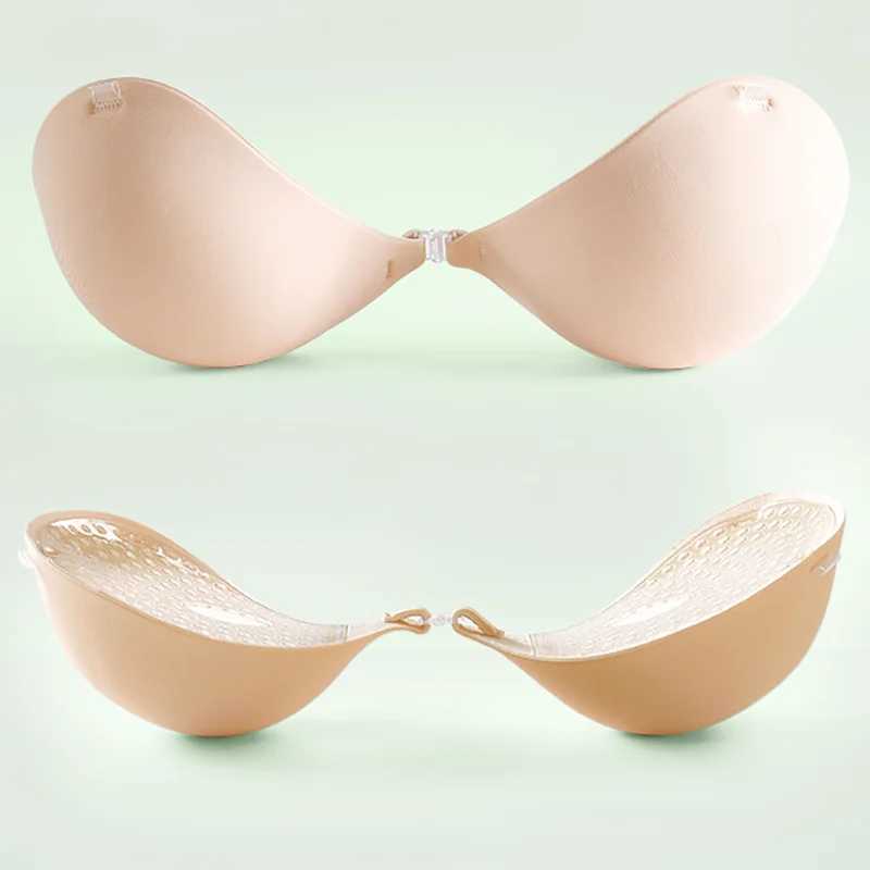New Upgrade 5cm Thick Breathable Adhesive Bra Silicone Nipple Tape Front Push Up Bra Reusable Invisible Strapless Bra W250624