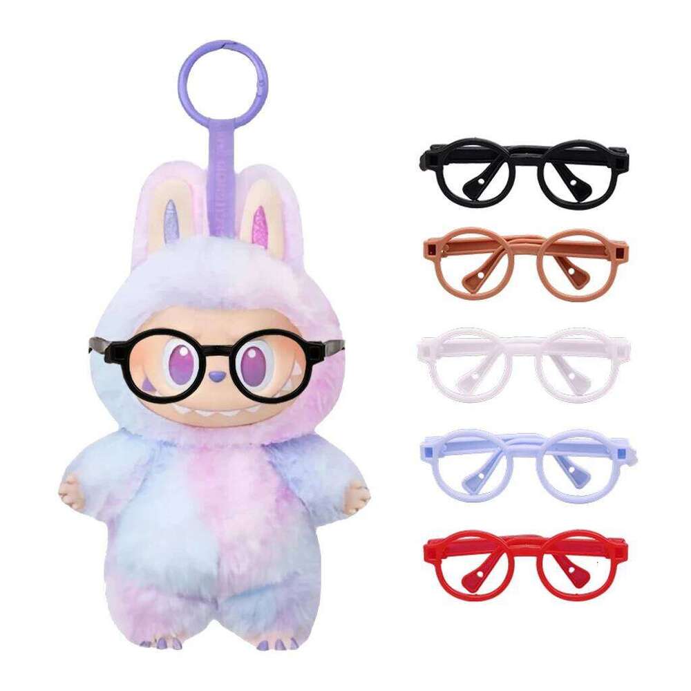 for labubu Decor Labubu Vinyl Monsters Glasses Toy Entire Series 1.1Replica Collectible Model Accessories Doll Gift