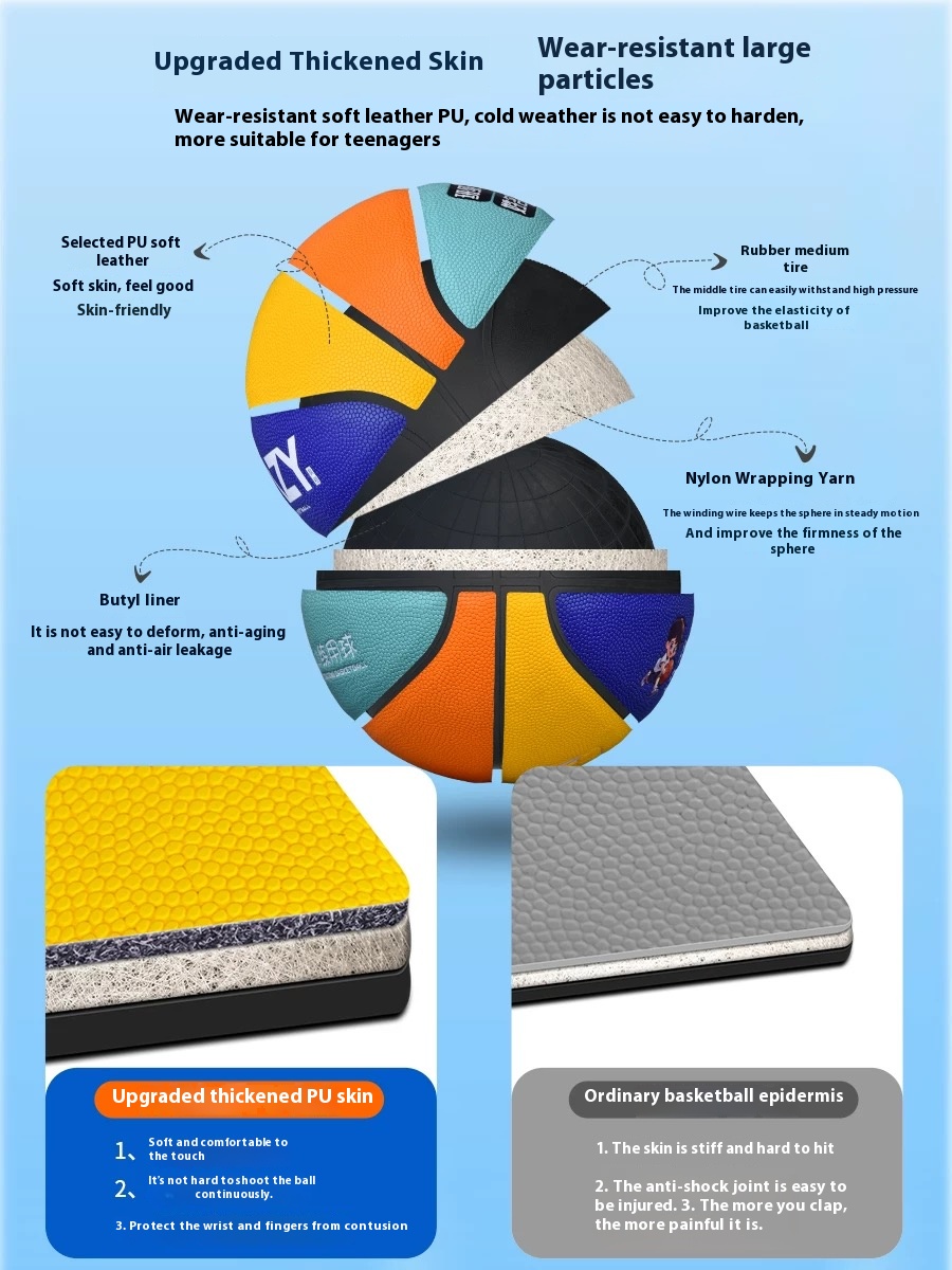 Custom Kids Basketball | Logo Print & Free Engraving | Color Options | Personalized Youth Basketball