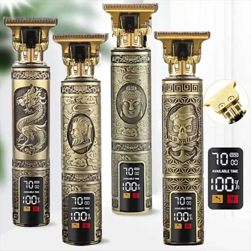 New T9 0mm Electric Hair Trimmer For Men Cordless Clippers Professional Beard Hair Cutting Machine Barber Rechargeable XJ250624