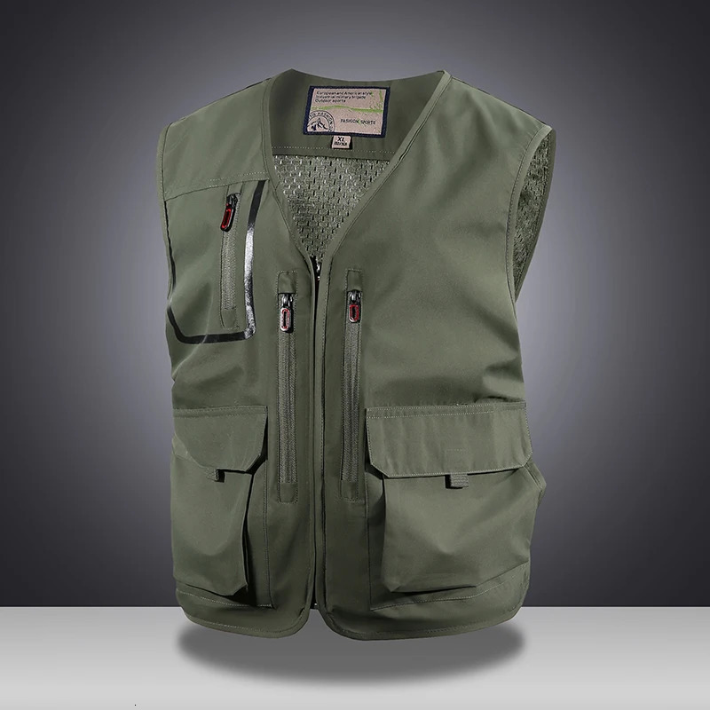 Multi-color Male Tooling Pography Vest Men Fishing Vest Mens Outdoor Mountaineering Multifunctional Pocket Tactical Vest 250617
