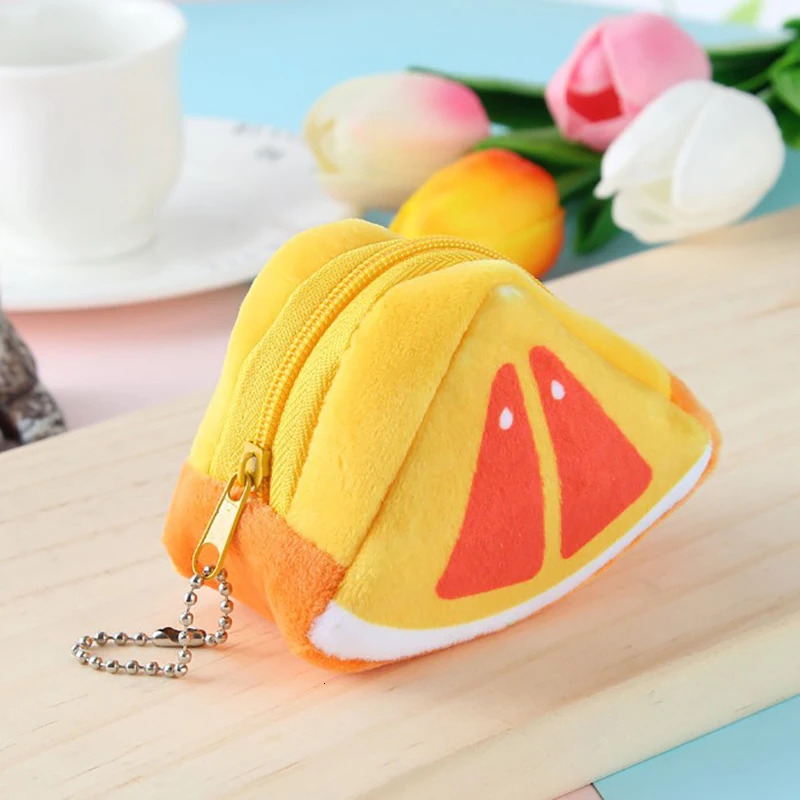 Cute Fruit Wallet Plush Coin Purse Women Change Purse Money bag Coin Purse Cartoon Fashion Sweet Gift Multifunction 250623
