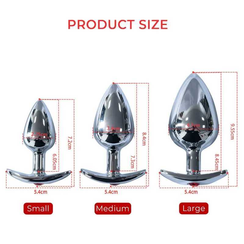 Metal Anal Butt Plug for Sex Toys Annal Extreme Crystal But Buttplug Woman Prostate Massager Stimulator Sexy Adult Toys for Men Gay W250624